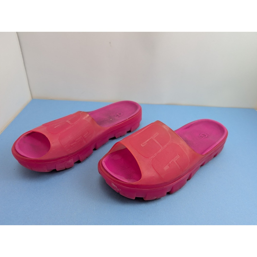 Ugg Jella Slide Clear Rosa Pink Sandals Womens Size 11 1120000